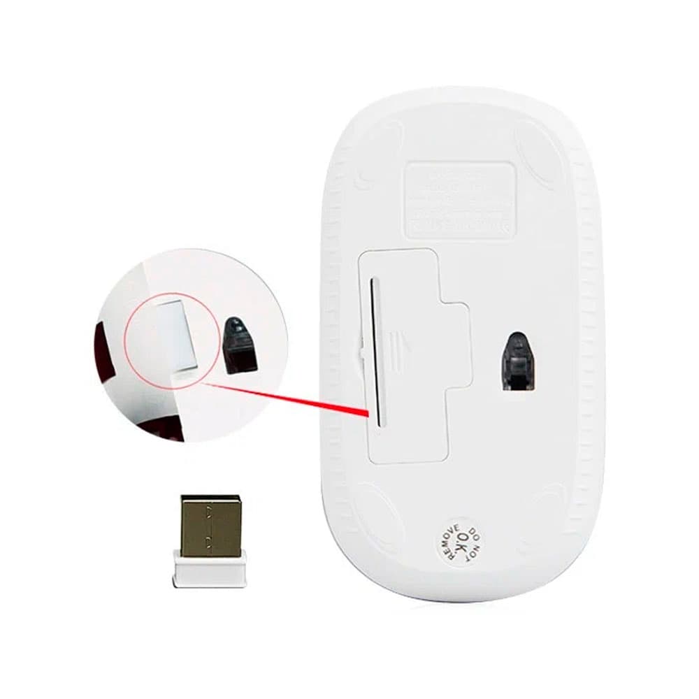 Беспроводная мышь Meetion R547, белая