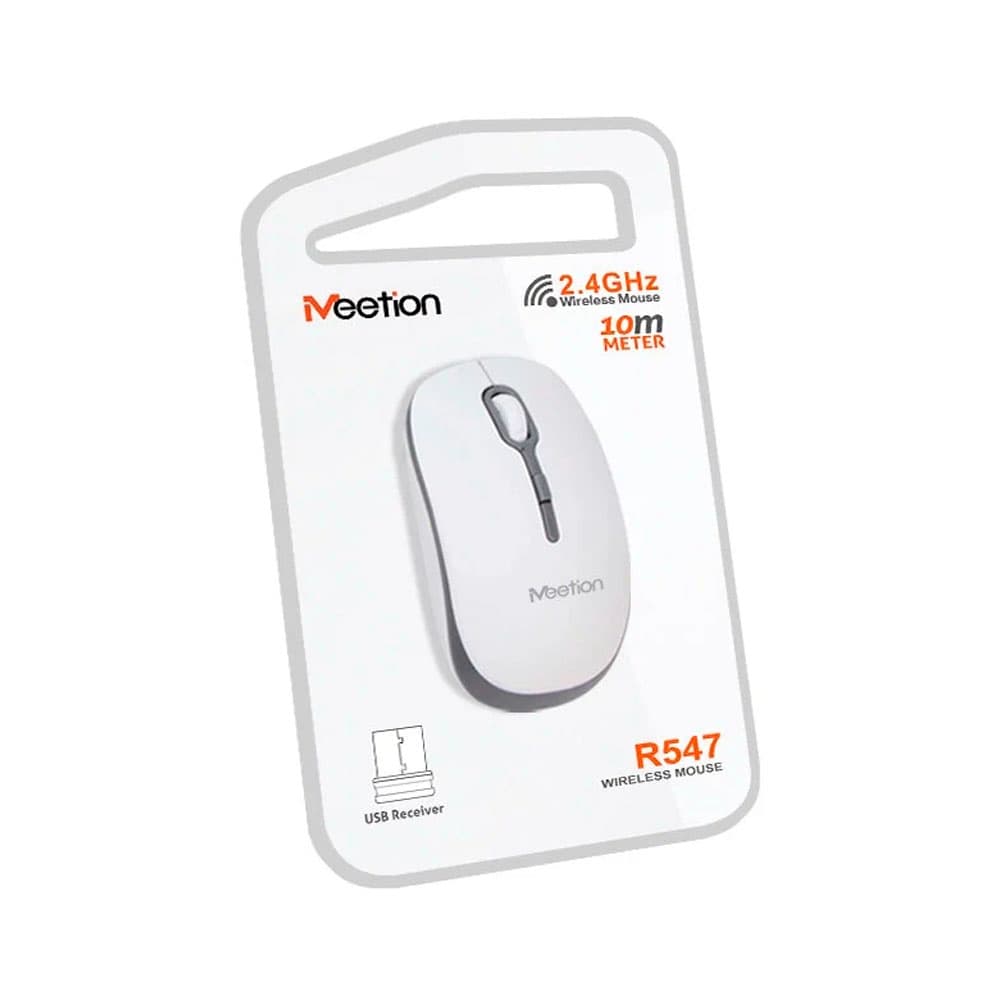 Беспроводная мышь Meetion R547, белая