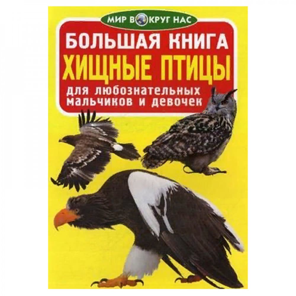Большая книга. Хищные птицы. Для любознательных мальчиков и девочек