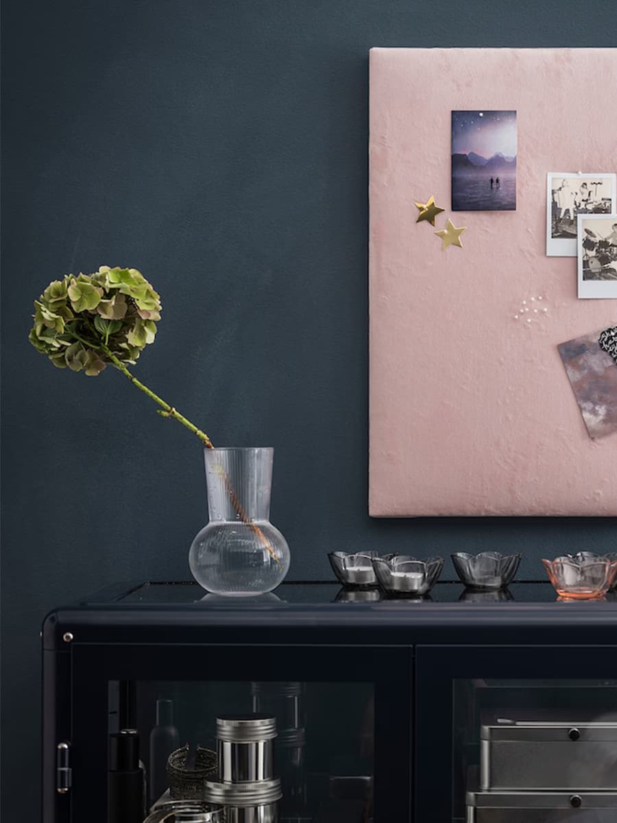 Ваза IKEA Padrag прозрачное стекло 17 см