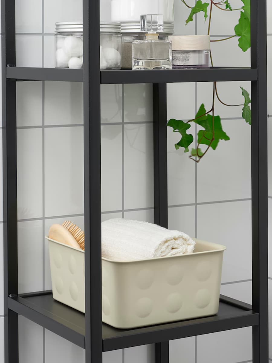 Органайзер IKEA NOJIG пластик/бежевый 20x25x10 см