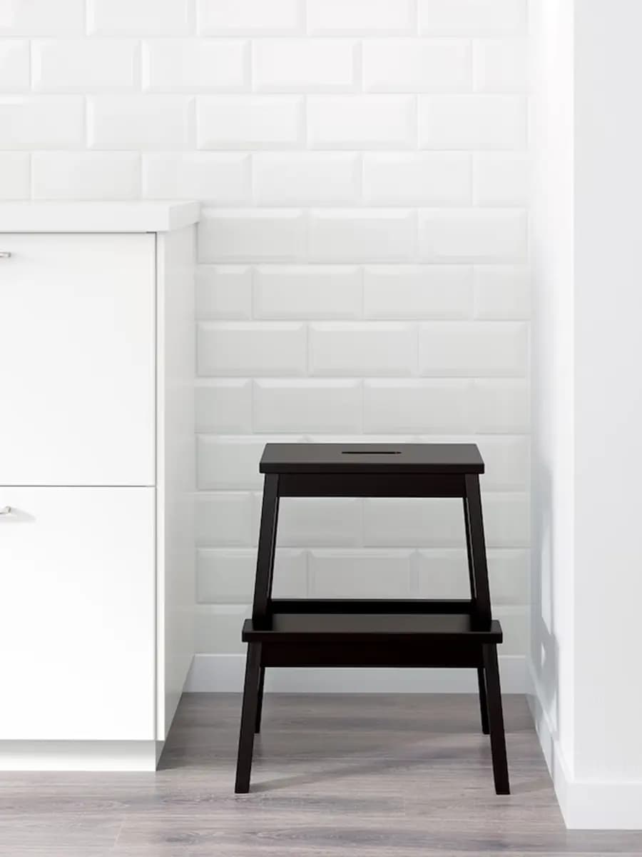 Табурет-лестница IKEA BEKVÄM Черный 50 см