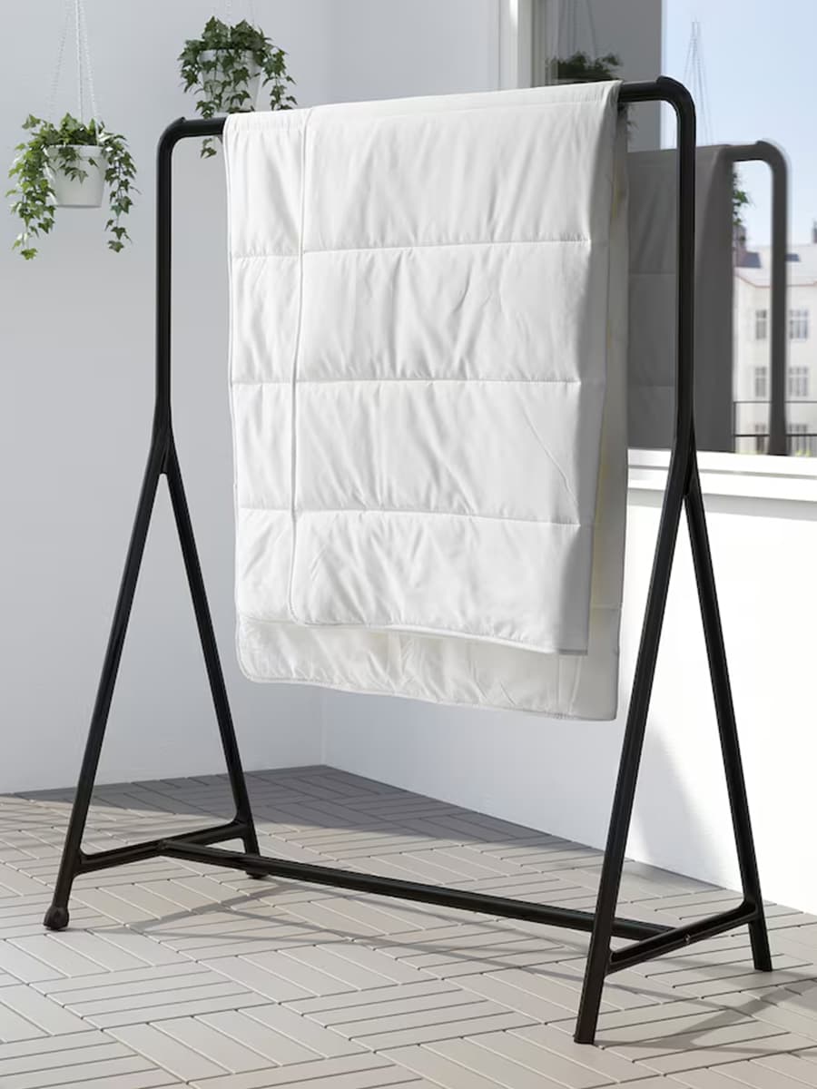 Вешалка для одежды внутренняя / уличная IKEA Turbo черная 117x59 см
