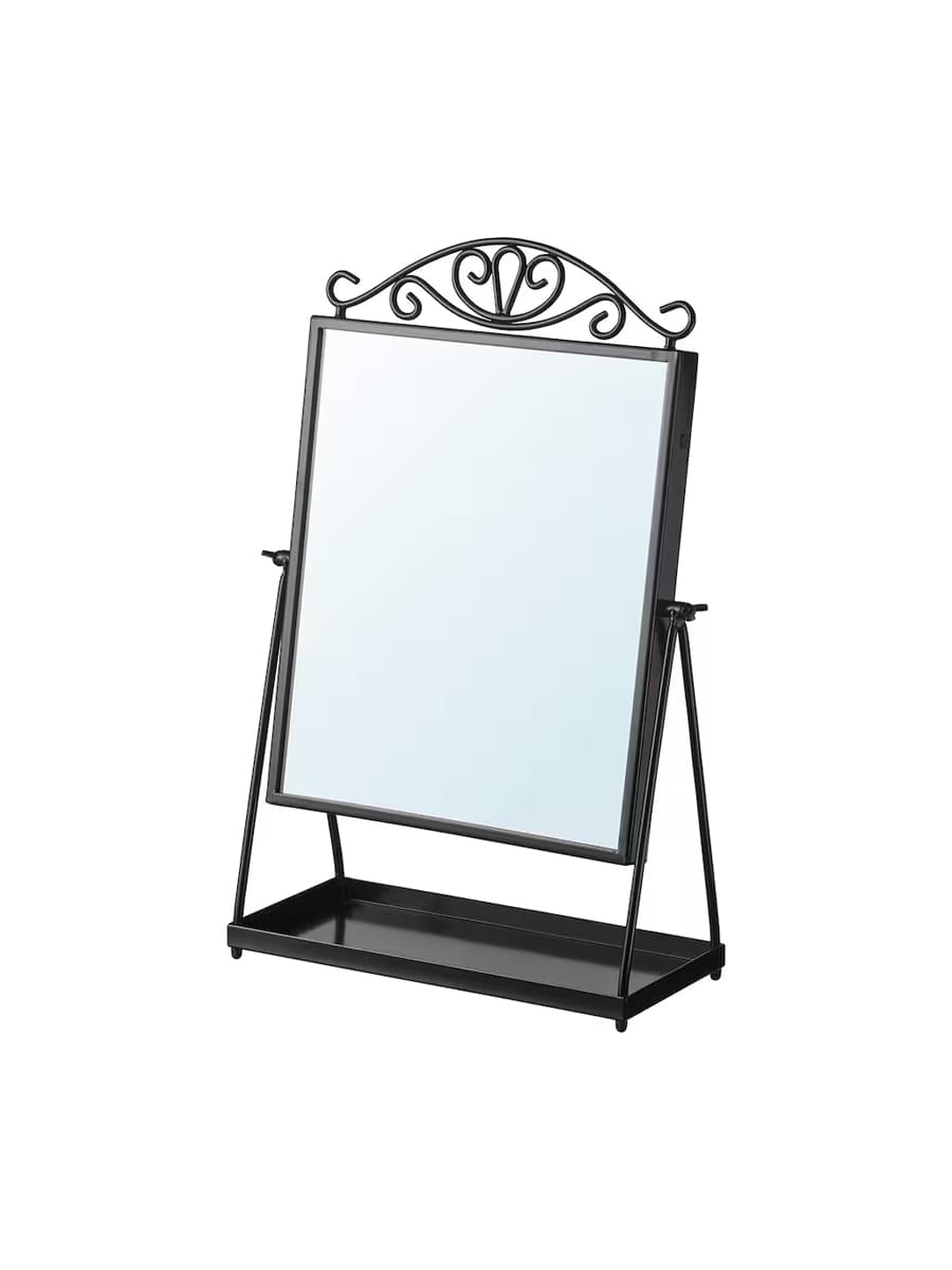 Зеркало настольное IKEA KARMSUND черное 27x43 см