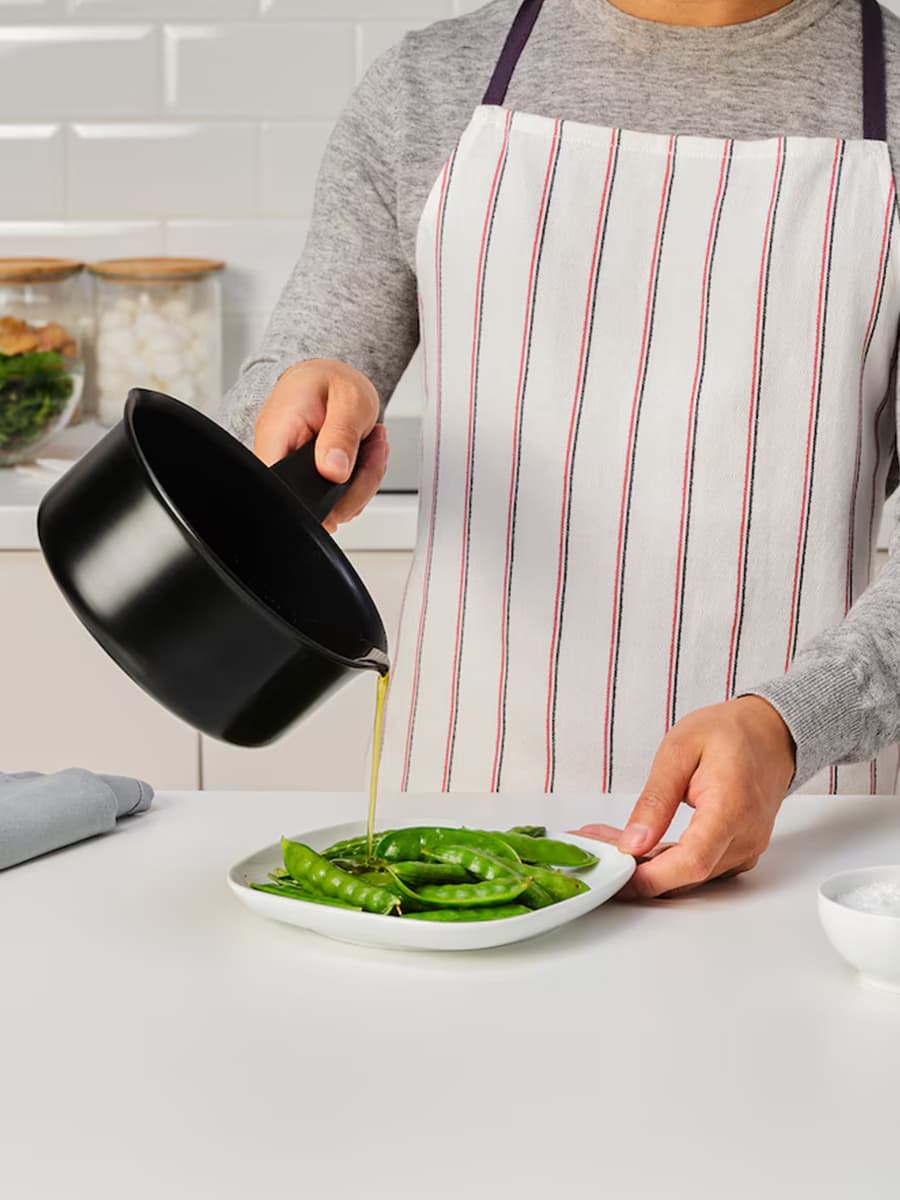 Кастрюля IKEA HEMLAGAD черная 1 л