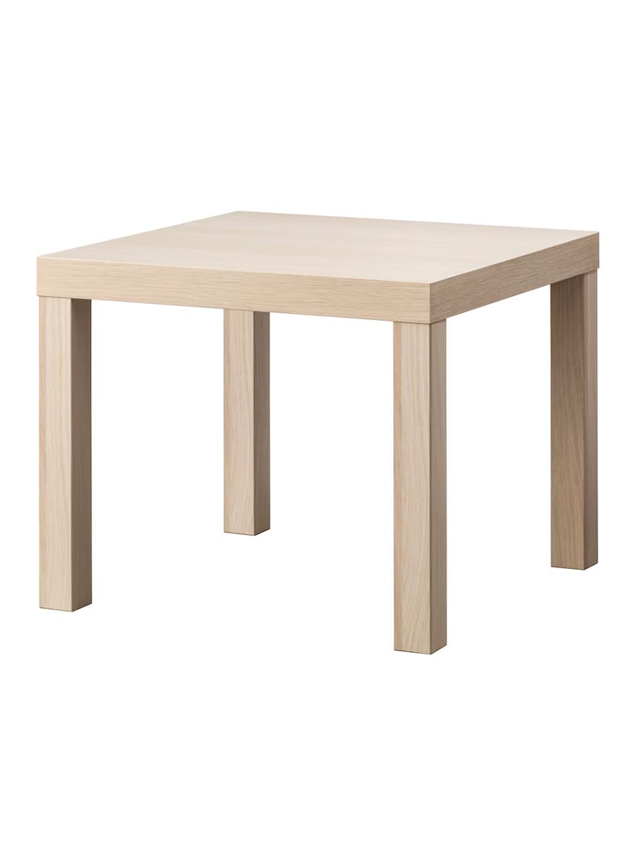 Журнальный столик IKEA Lack 55x55 см под беленый дуб