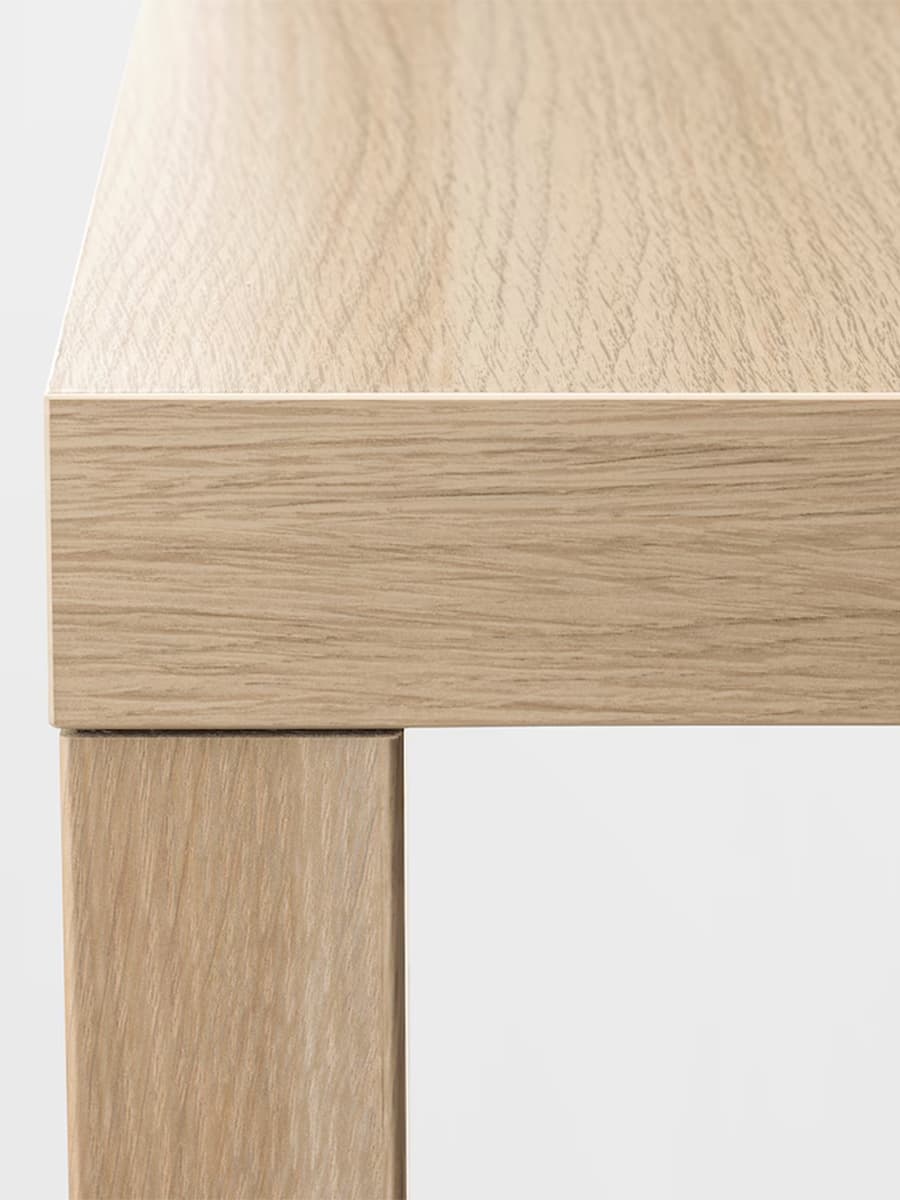 Журнальный столик IKEA Lack 55x55 см под беленый дуб