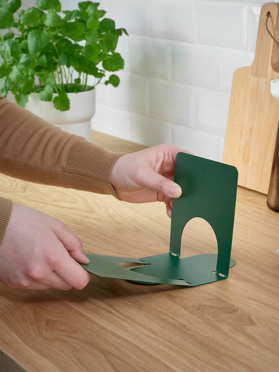 Салфетница IKEA SKOGSRÖR темно-зеленая, 13x12 cm