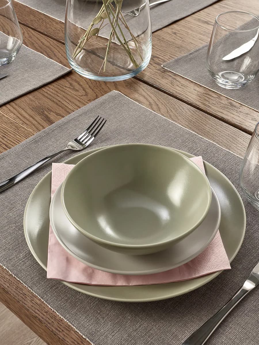 Подставка для столовых приборов IKEA SVARTSENAP серая 35х45 см
