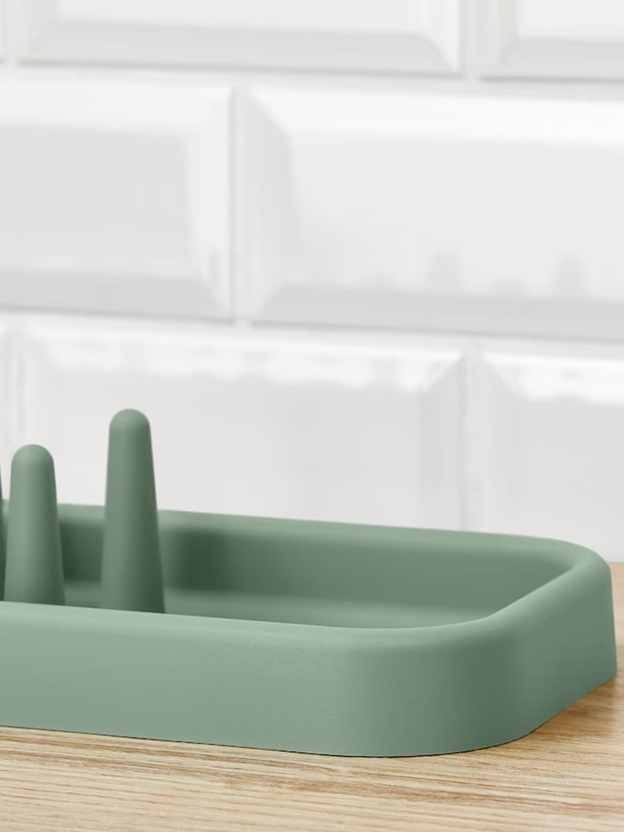 Сушилка для посуды IKEA STÄMLING светло-серо-зеленая, 48 см