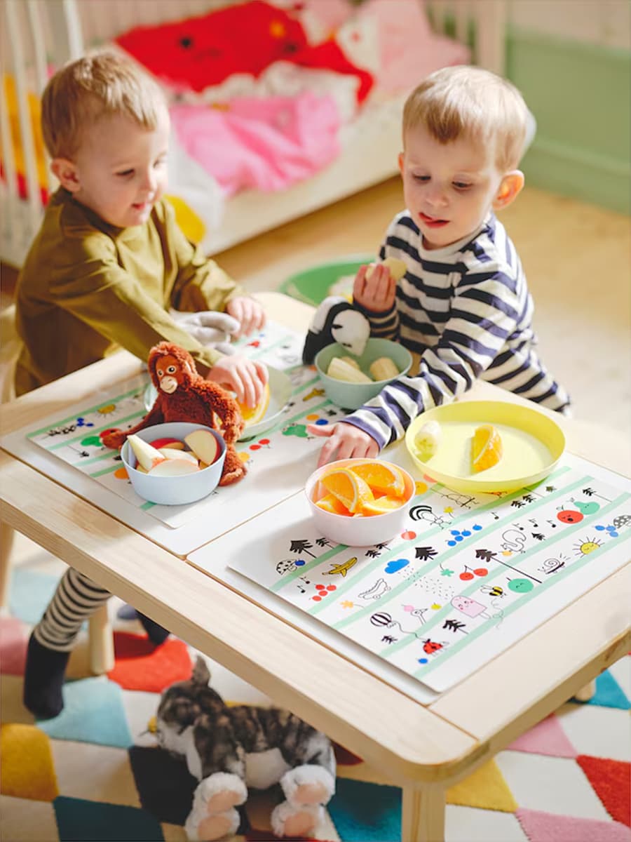Столешница IKEA GRÖNFINK разноцветная 30х40 см