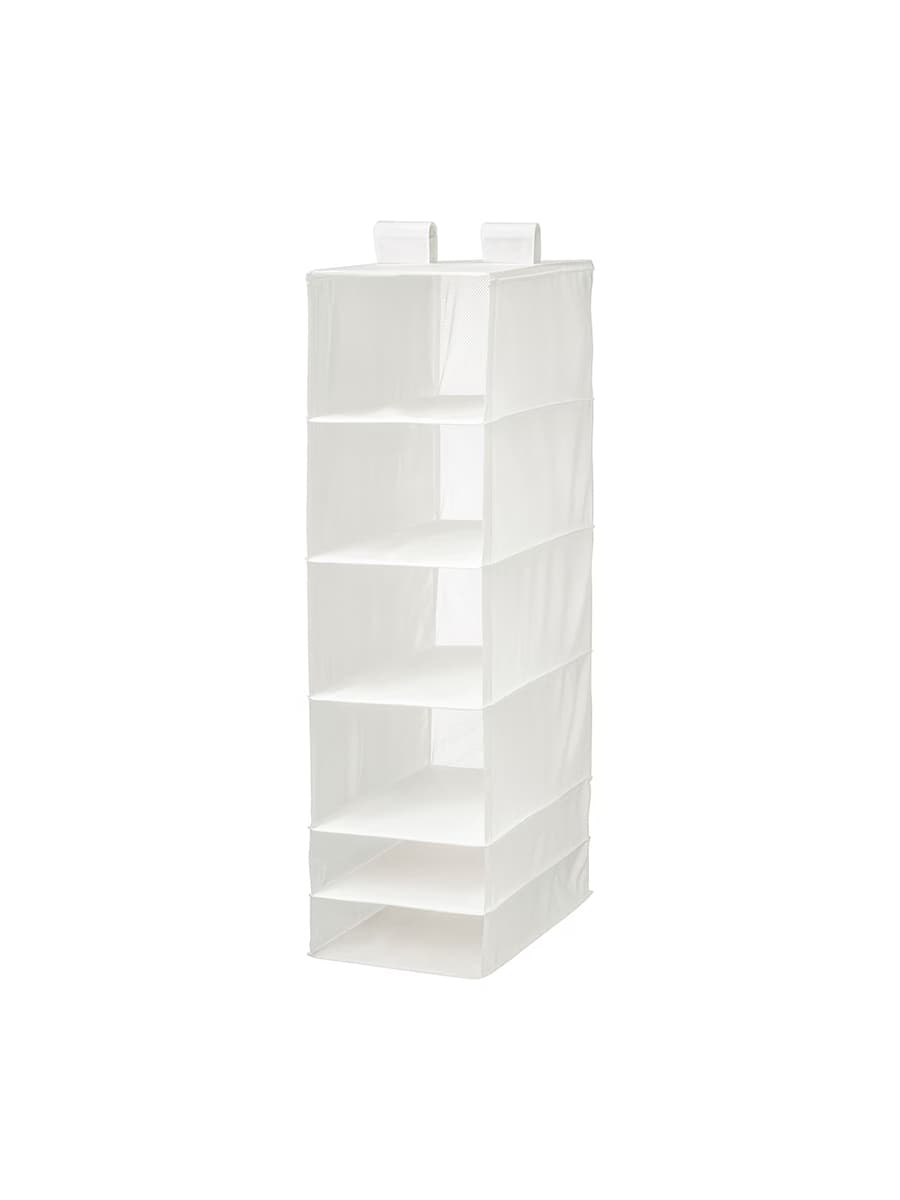 Ящик IKEA SKUBB 6 с отделениями белый, 35x45x125см
