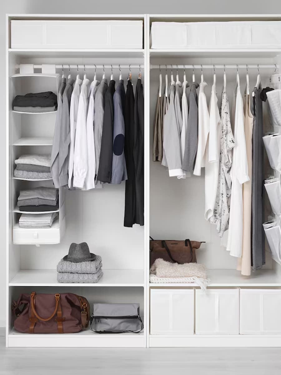 Ящик IKEA SKUBB 6 с отделениями белый, 35x45x125см