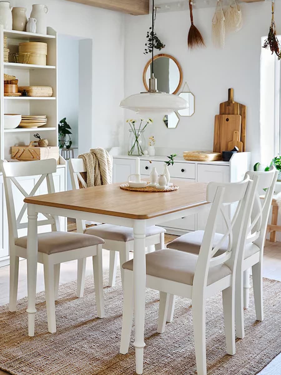 Cтул IKEA INGOLF бежевый мягкий