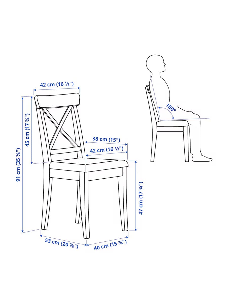 Cтул IKEA INGOLF бежевый мягкий