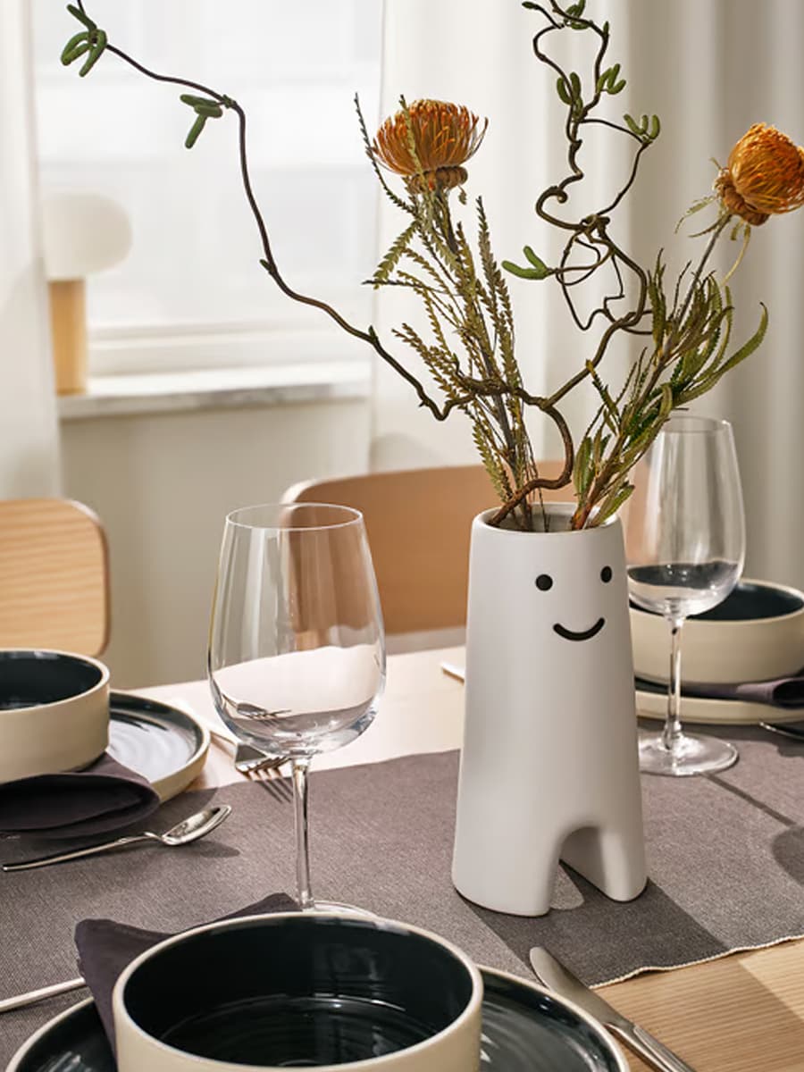 Ваза IKEA FRÖVÄXT белая, 20 см