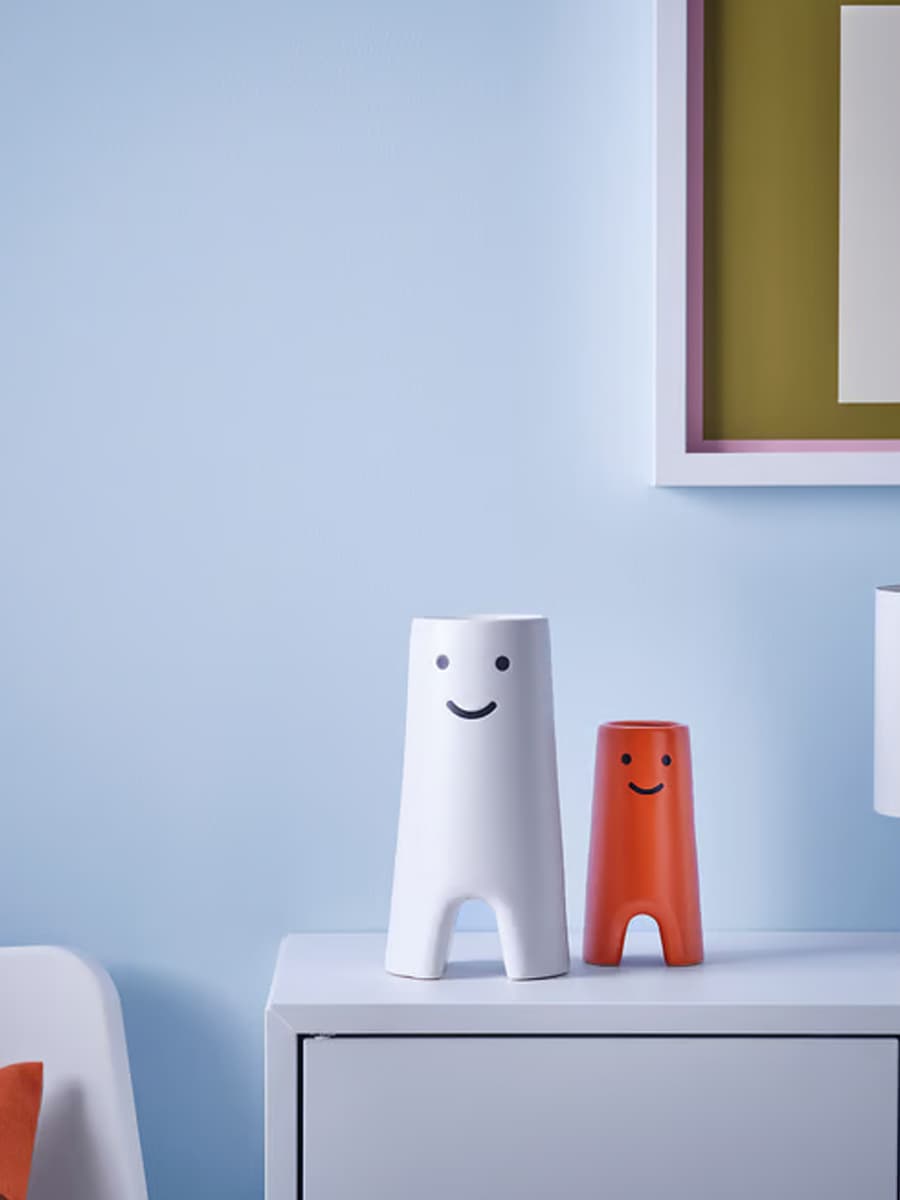 Ваза IKEA FRÖVÄXT белая, 20 см