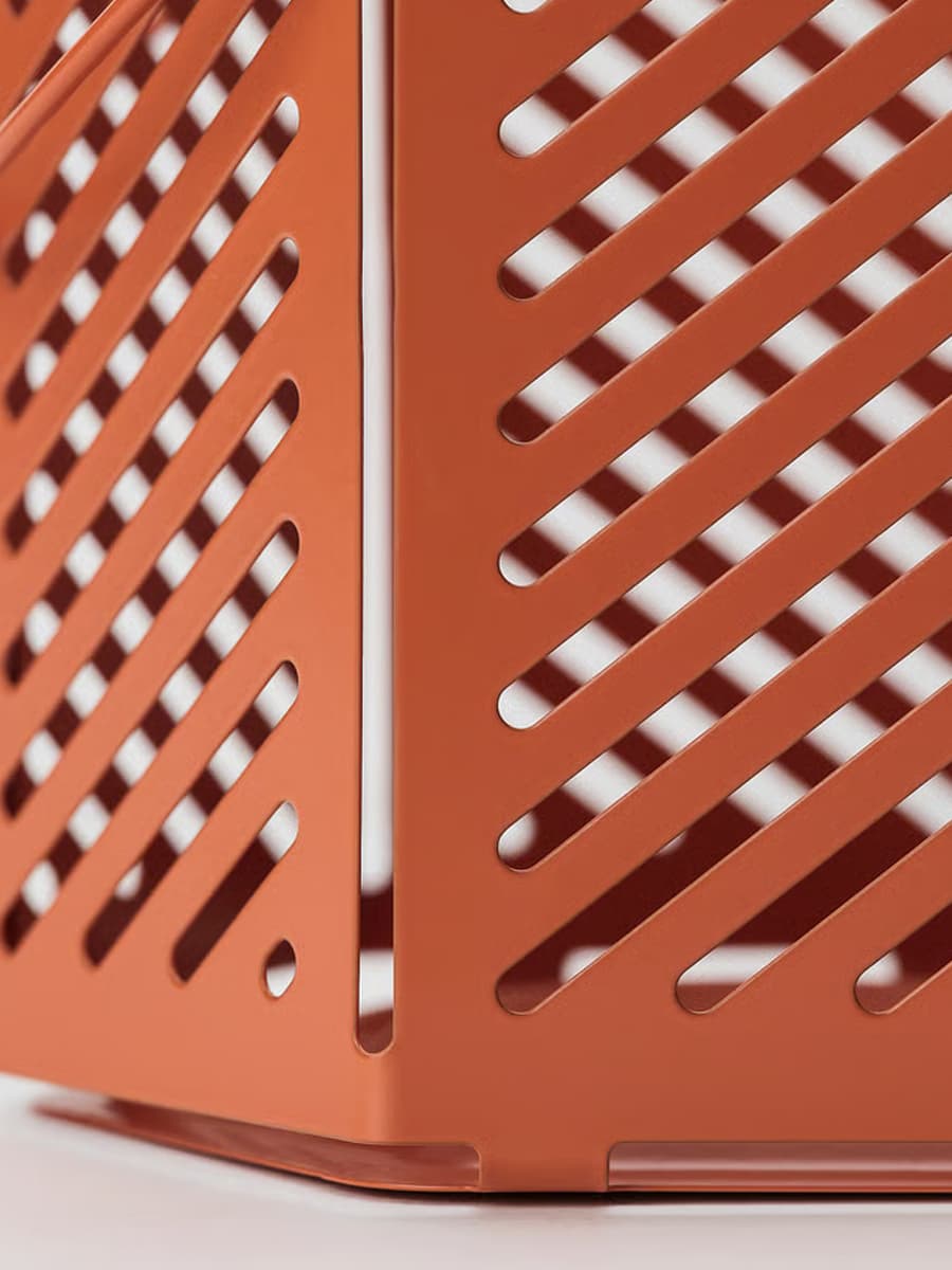 Фонарь для чайной свечи IKEA VÅRSYREN коричнево-оранжевый 12 см