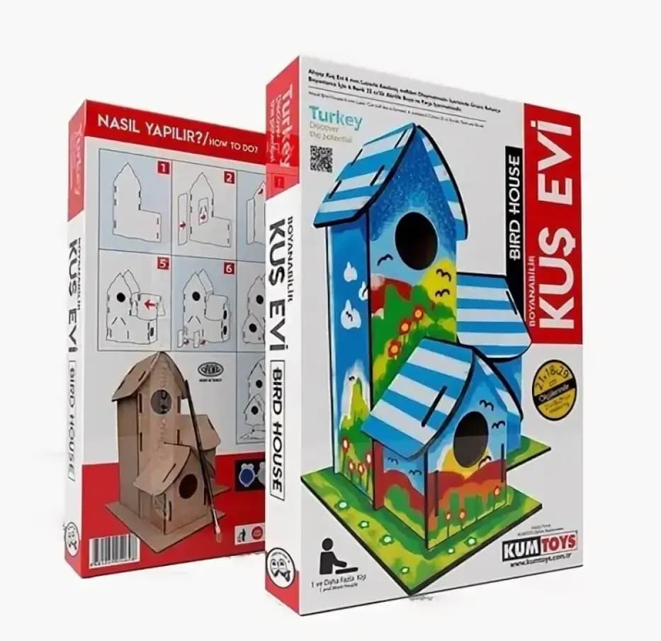 Kumtoys Скворечник (деревянный домик для птиц) 21x18x29 см