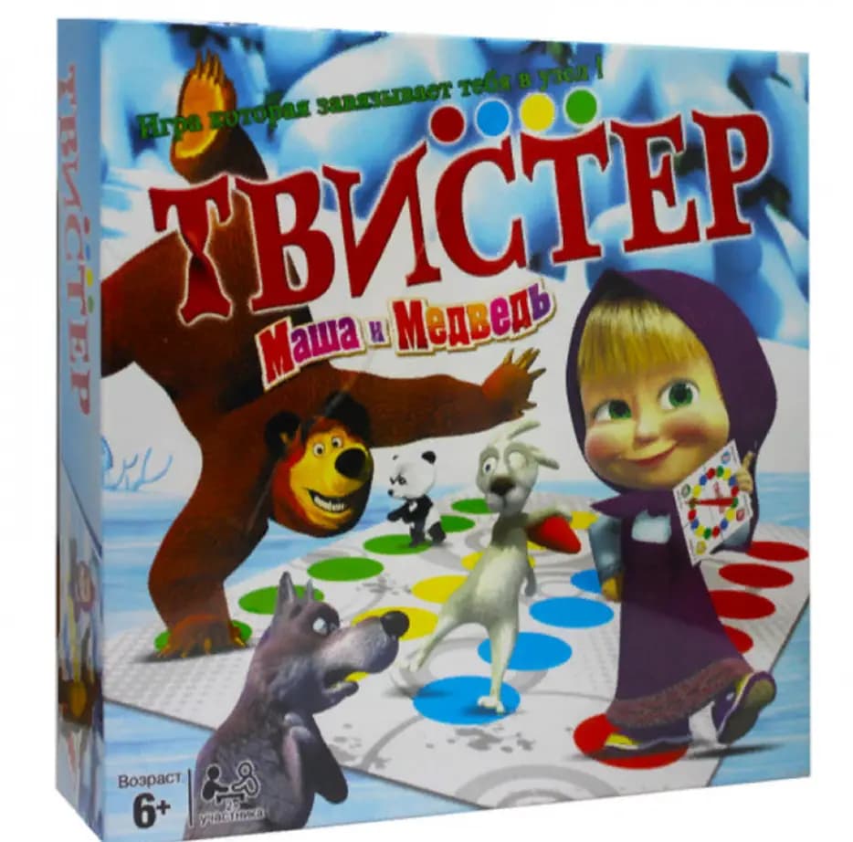Напольная игра «Твистер: Маша и Медведь» (арт. 6201)