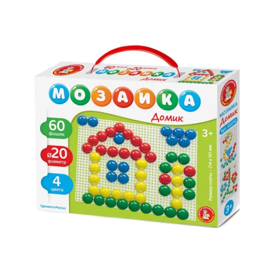 Мозаика «Домик», 60 элементов Арт.02210
