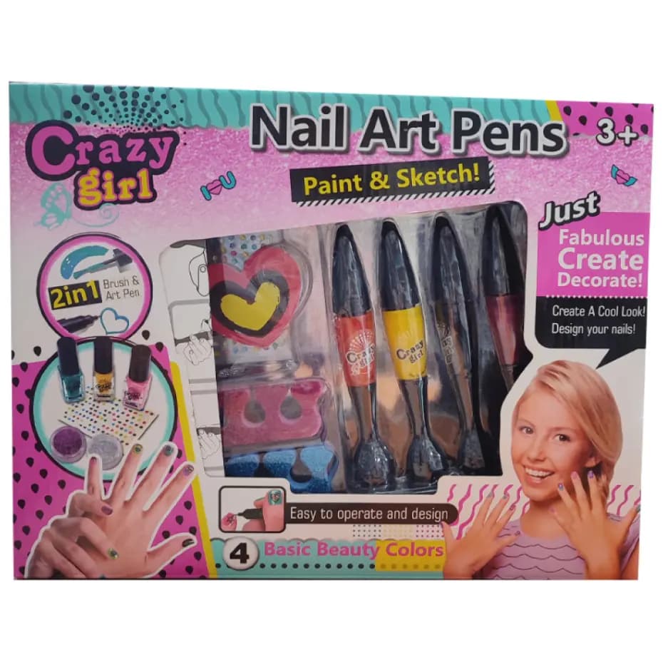 Набор для маникюра «Crazy girl: Nail art pens»