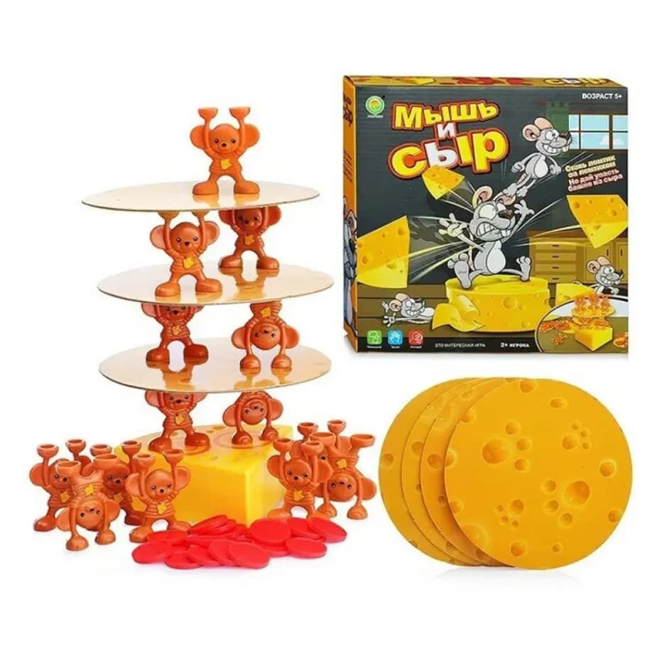 Детская настольная игра «Мышь и сыр» (5+)