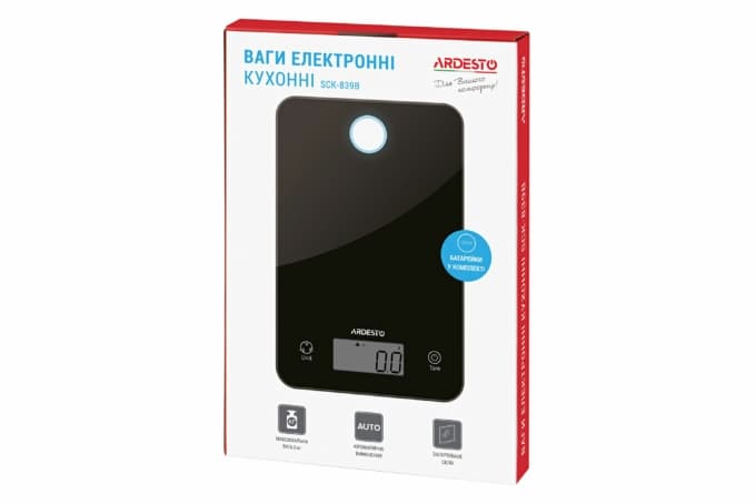 Кухонные весы Ardesto SCK-839B