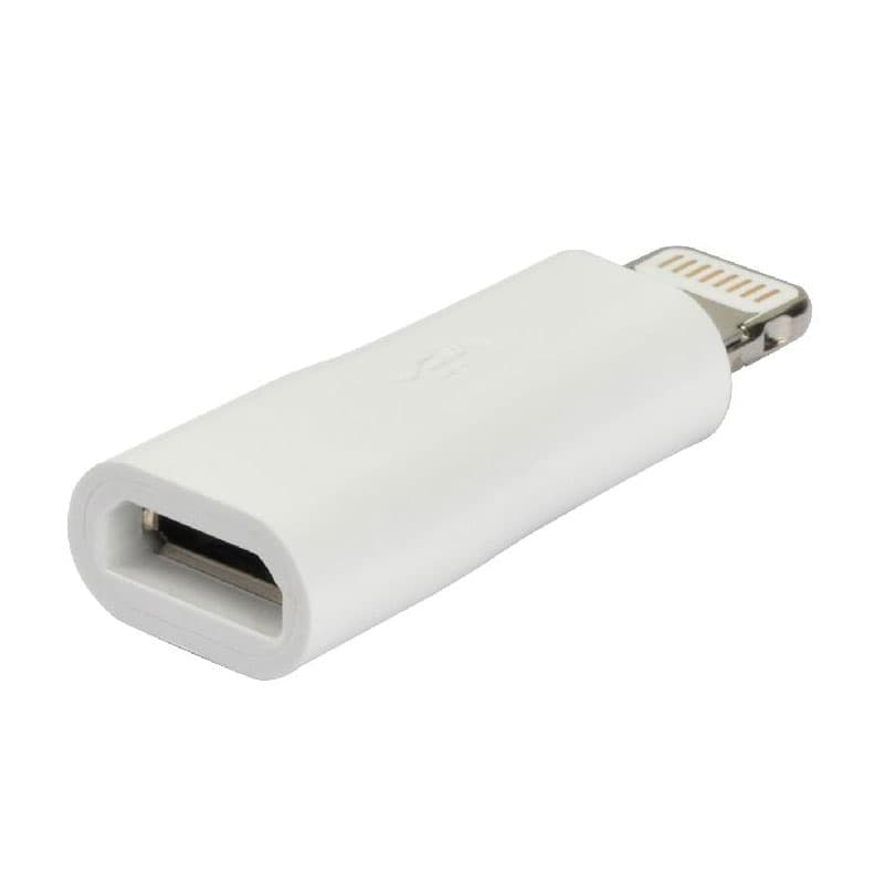 Адаптер-переходник Lightning (8-pin) — micro USB (OEM)