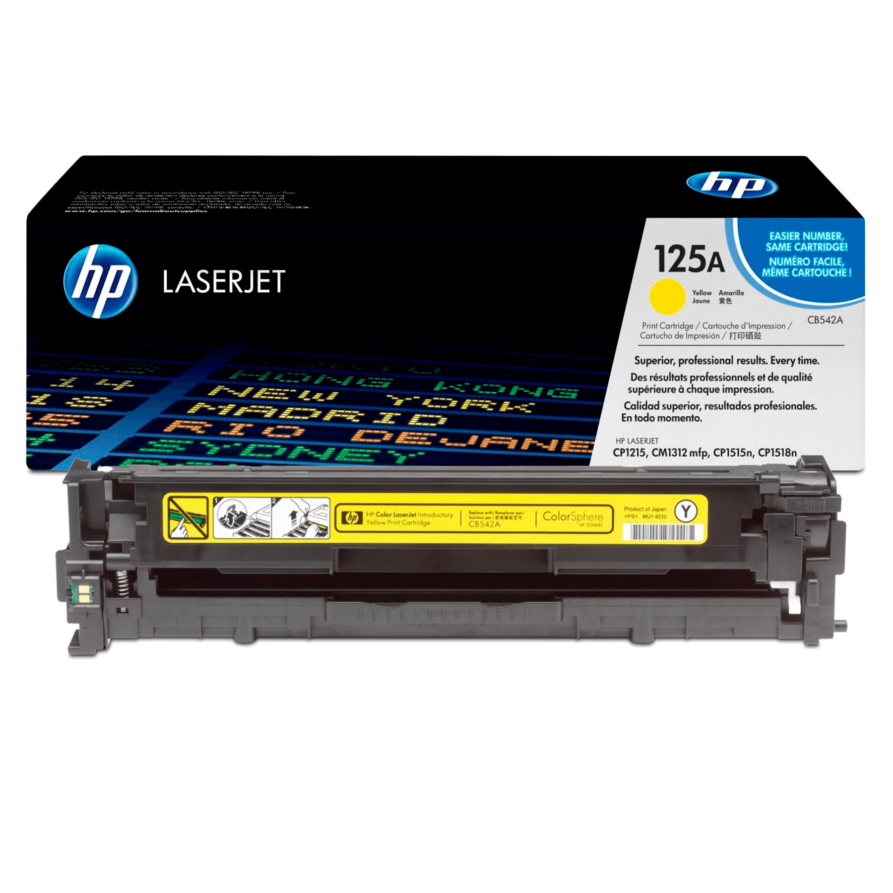 Картридж HP 125A - жёлтый (CB542A)
