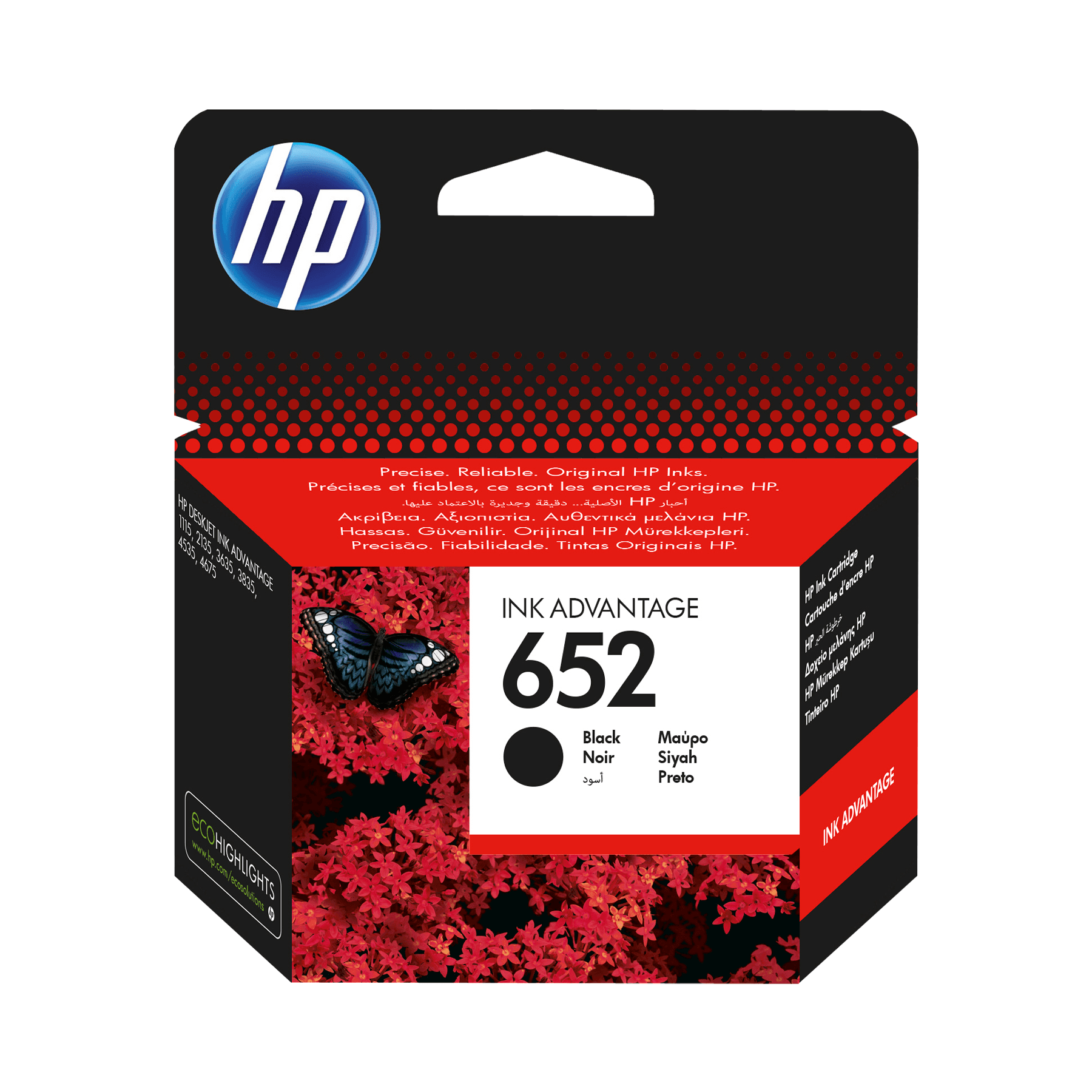 Картридж InkJet HP DJ 652 F6V25AE BHL (чёрный) для струйных принтеров