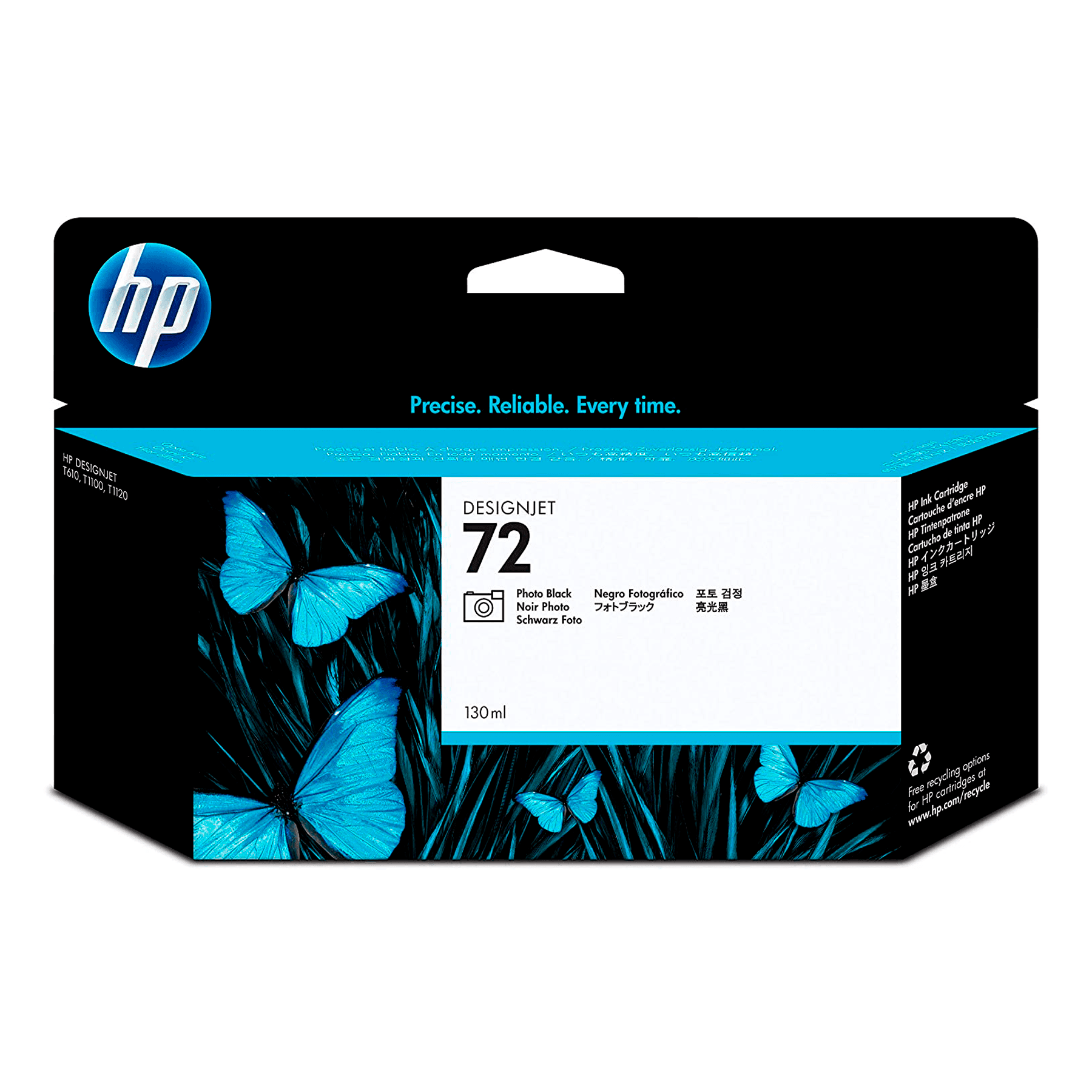Картридж InkJet HP DJ 72 C9370A (чёрный) 130мл для плоттеров