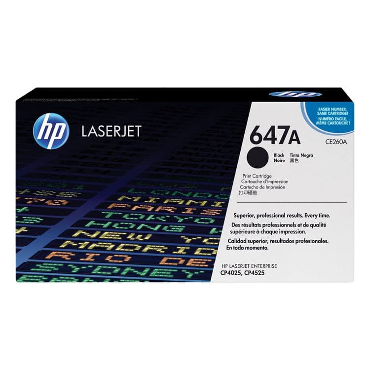 Картридж Color LaserJet HP CLJ 647A CE260A, Чёрный, для принтеров CP4025, CP4525