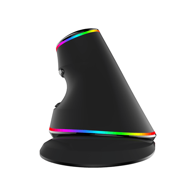 Эргономичная вертикальная мышь Delux M618 Mini (Bluetooth + 2.4G / Wireless)