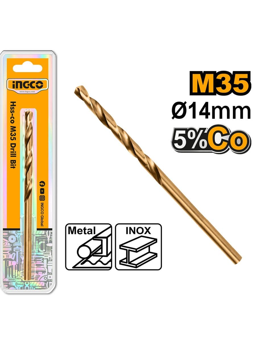 Сверло по металлу M35 HSS-CO 35 5%Co 14.0 мм