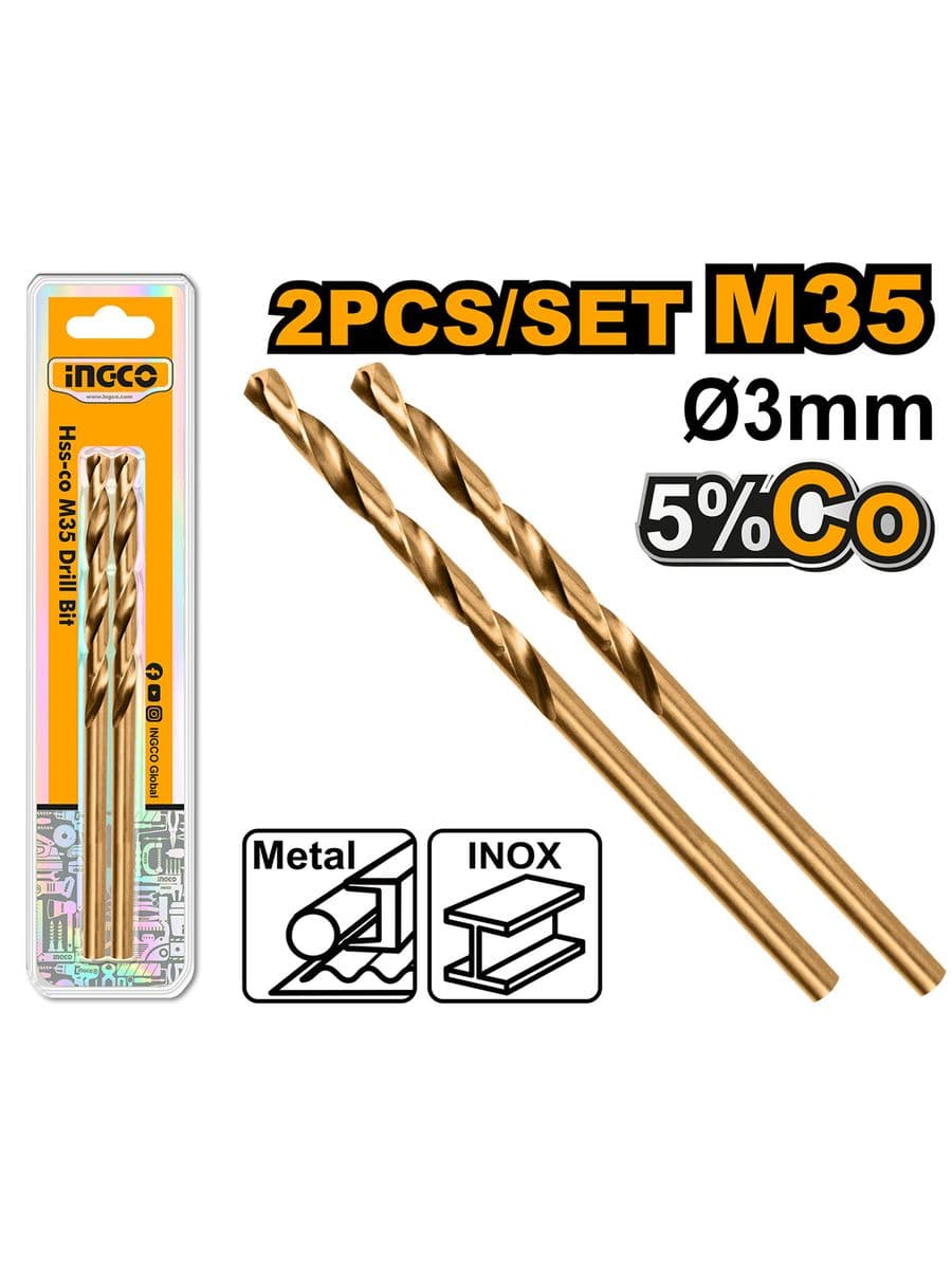 Сверло HSS-CO 35 5%Co 3,0 мм