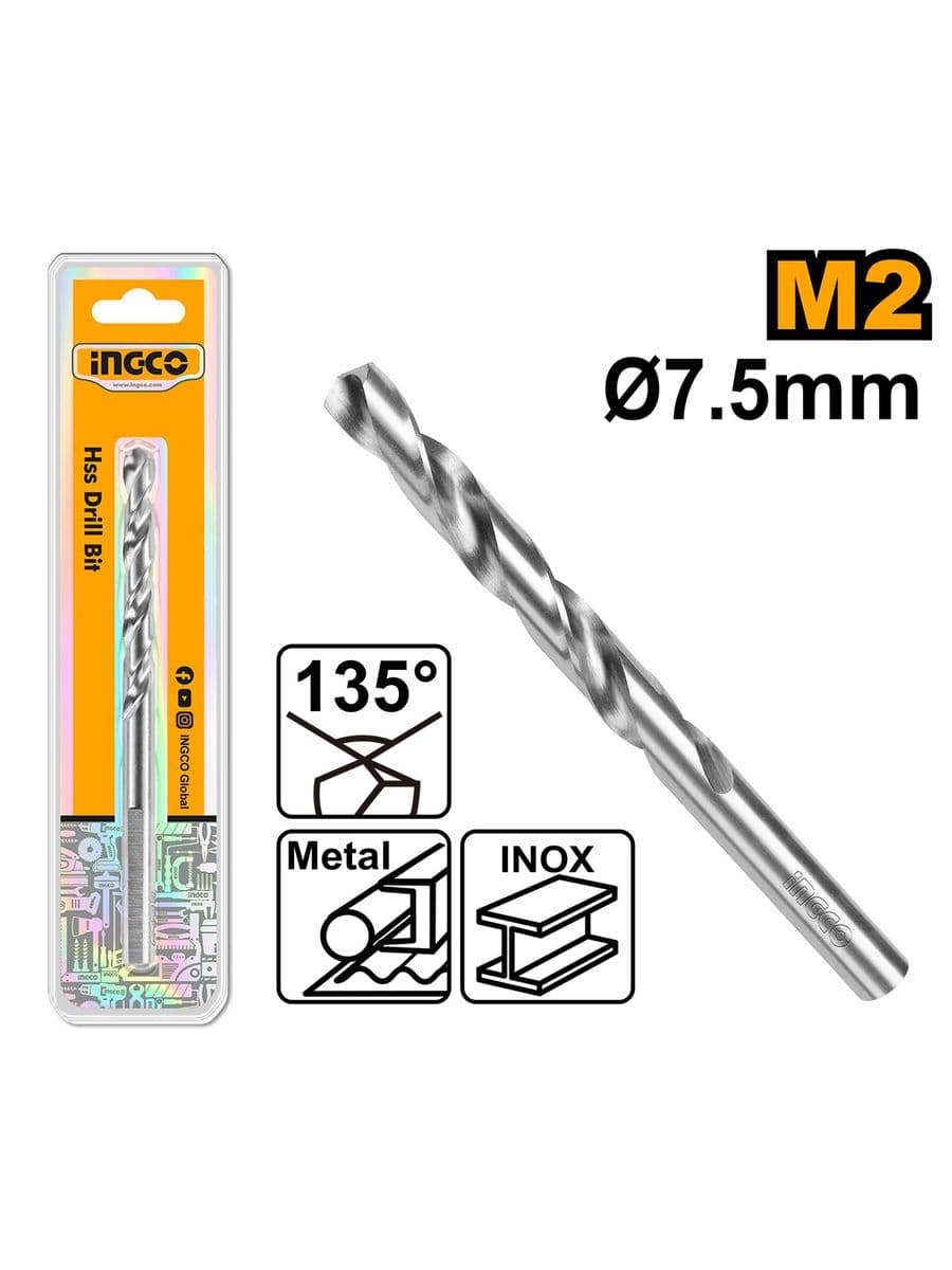 Сверло M2 HSS 2 7,5 мм