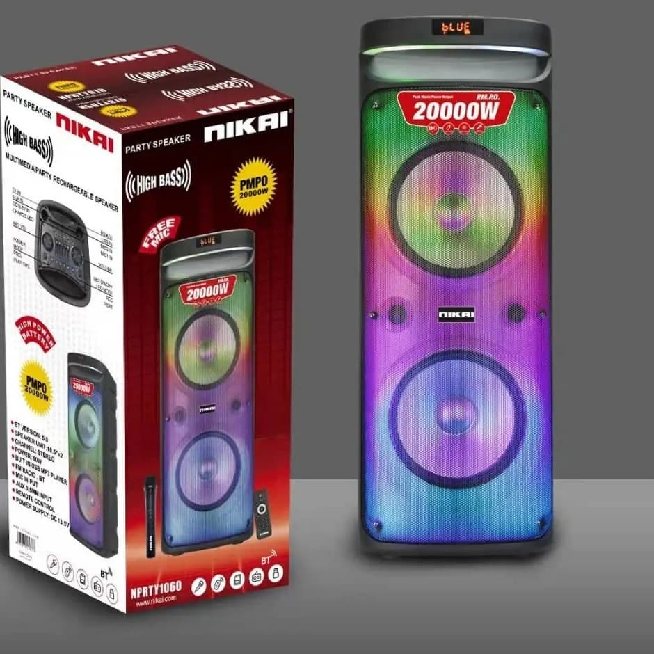Перезаряжаемая Bluetooth-колонка Nikai NPRTY1060