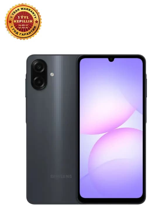 Смартфон Samsung Galaxy A07 6/128 GB, Чёрный
