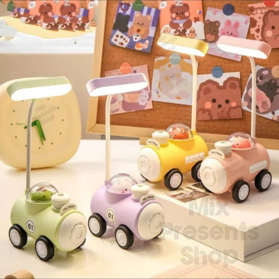 Настольная лампа-ночник "Паровозик" Toy train LED (с точилкой)