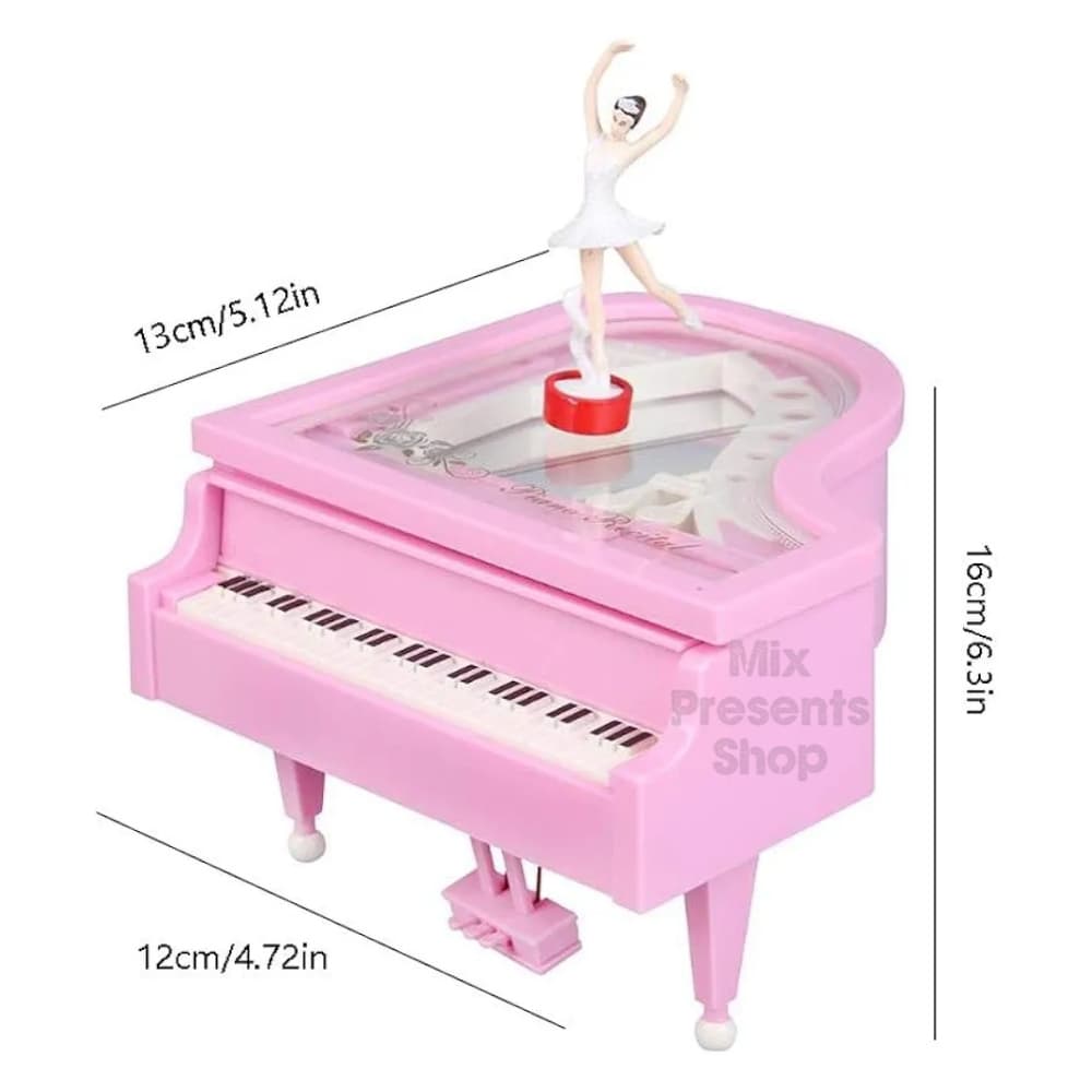 Музыкальная шкатулка "Piano" с танцующей балериной (small)