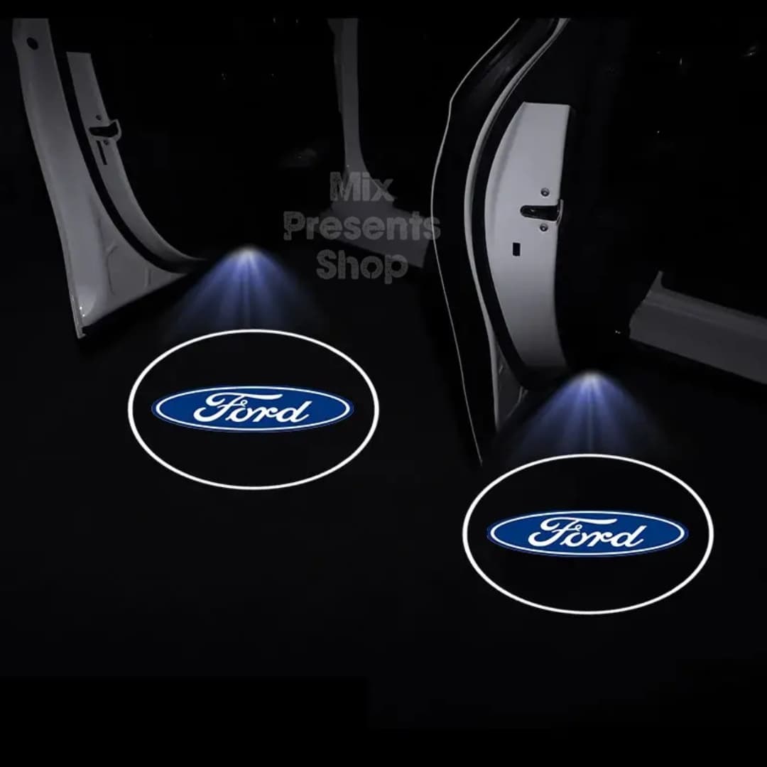 Проекция логотипа авто на двери "Ford" беспроводная (2шт)