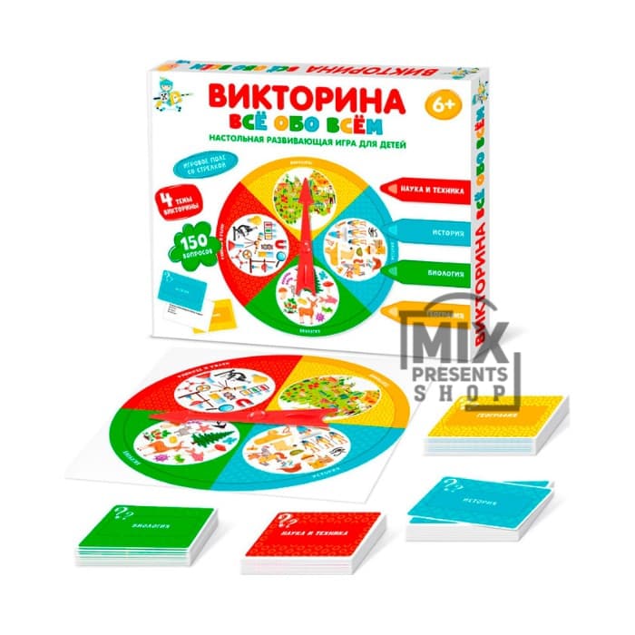 Игра настольная Викторина "Всё обо всём"